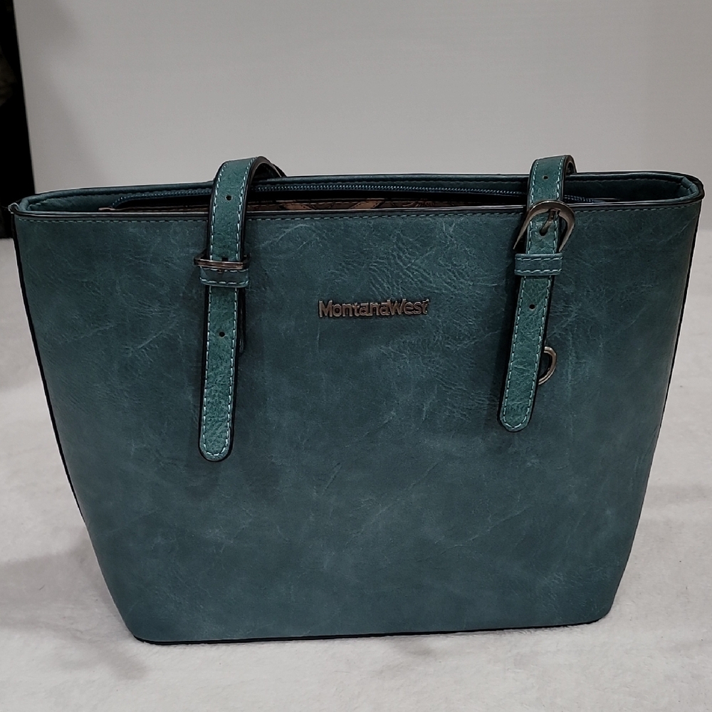 Montana West Select Turquoise Teal Tote Shoulder Bag